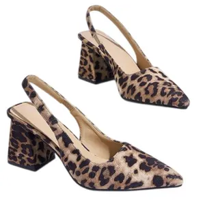 Cheetah leopard print high heels sandals Casual Shoes nwot women’s size 6 thumbnail 2