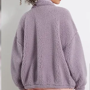 PacSun Cozy Hiker Oversized Purple Sherpa Jacket Women’s Size M Teddy Boyfriend thumbnail 2