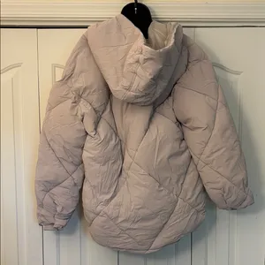 C&C California Hooded Puffer Jacket - Soft Lavender Women Size Medium thumbnail 3