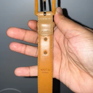 NWOT LRL Lauren‎ Ralph Lauren Tan Nude Italian Leather Belt L 39” thumbnail 6