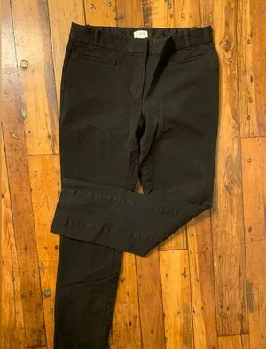 J.Crew Classic Black Trousers thumbnail 1