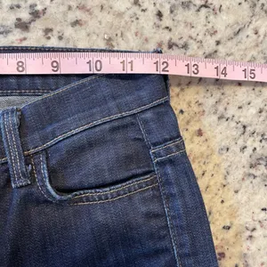 7 For All Mankind Dojo Flare Jeans Womens 23 Dark Wash Boho Wide Leg thumbnail 9