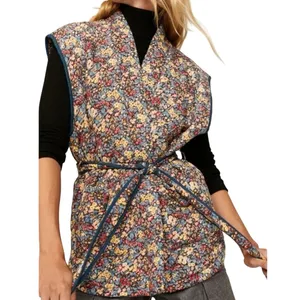 BLANK NYC Quilted In Bloom Wrap Belted Jacket Vest Size M New w Tag MSRP $98 SOO thumbnail 6