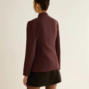 Commense Metal Decor Piping Blazer size M Purple Size M thumbnail 2