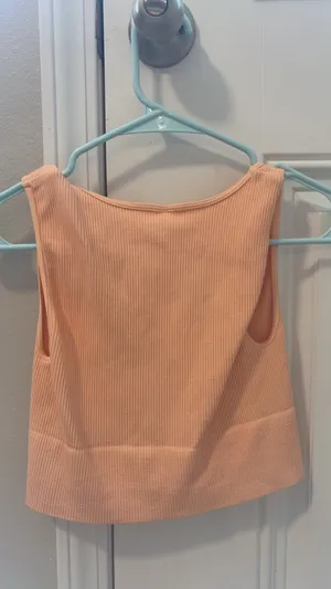 Orange/coral/peach Crop top Orange thumbnail 2