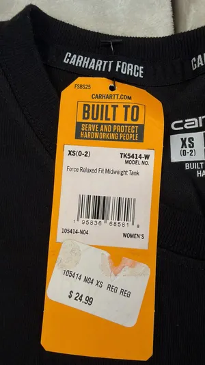 Carhartt Women’s Black Tank Top thumbnail 5