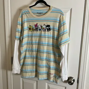 Hello Kitty & Friends Sanrio Kawaii Mart Striped Long Sleeve Tee - Large thumbnail 2