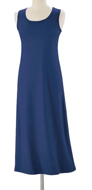 NorthStyle Casual Knit Tank Dress Blue Large NWT IN PACKAGE thumbnail 1