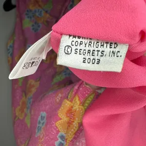 Vintage‎ Coquette Y2K Sigrid Olsen Sport Pink Floral Sleeveless Midi Dress Fairy thumbnail 12
