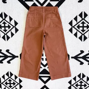 Madewell Emmett Wide Leg Cropped Pants in Burnt Sienna Size 25 thumbnail 8