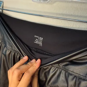 Aerie Leather Skirt Black thumbnail 3