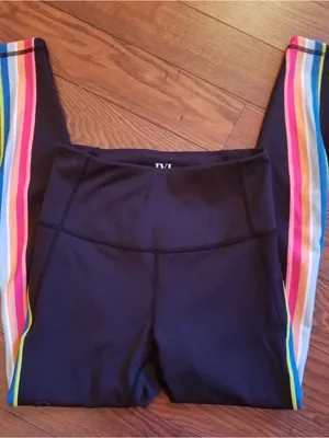 IVL Collective Leggings with Rainbow Side Stripe thumbnail 2