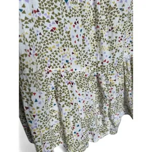 Caslon Whimsical Peplum‎ Top Playful Artsy Boutique Blouse Womens Size Large thumbnail 7
