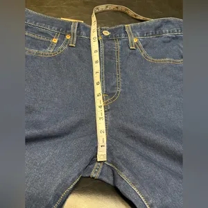 Levi's Women's Straight Wedgie Fit Jeans button fly in Dark Blue Wash NWT 31 thumbnail 12