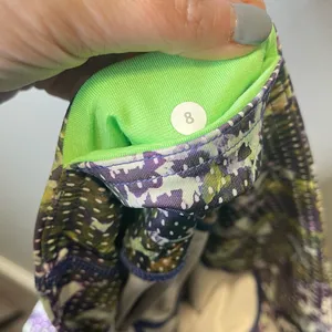 Lululemon Women's Wunder Under Ptn Full On Luxtreme Floral Sport Iris‎ Flower SZ thumbnail 4