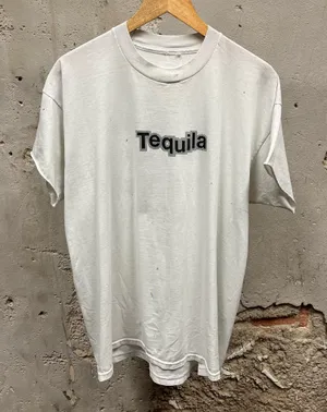 Vintage 90s One Tequila Two Tequila Floor Comedy Cutoff Distressed T-Shirt XL thumbnail 1