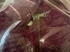 Isaac Mizrahi Live Jacquard Moto Jacket Purple Size 1X A297007 thumbnail 5