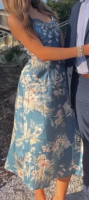 Womens Floral Print Cami Dress thumbnail 1
