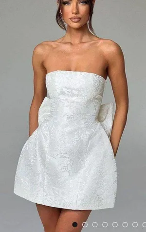 Babyboo ELENORA MINI DRESS - IVORY thumbnail 1