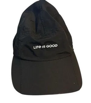 Life is Good Black Adjustable Active Cap thumbnail 1