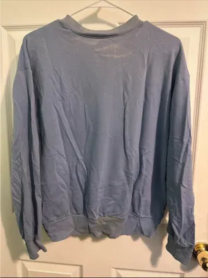 USA Light Blue Crewneck Sweatshirt - Unisex thumbnail 4
