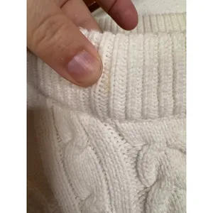 Anthropologie Pilcro Cream Cable Knit Patchwork Sweater Small OB1216993 thumbnail 6