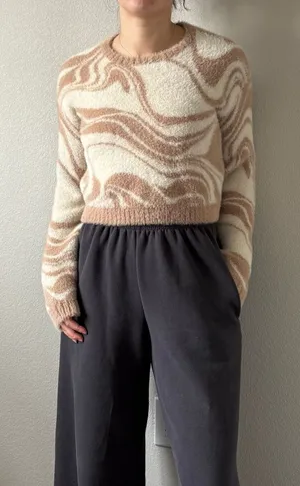 Brown Fuzzy Hollister Sweater thumbnail 1