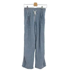 Athleta Cabo Linen‎ Wide Leg Pant Chambray Blue Size 0 thumbnail 3