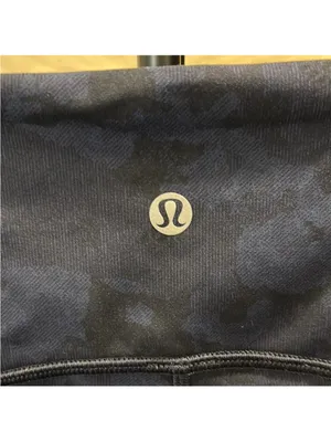 lululemon athletica Navy Patterned Cropped High-Rise Capris thumbnail 5