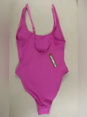 Skims NWT Scoop Neck One-Piece Swimsuit - Pink Size M thumbnail 3