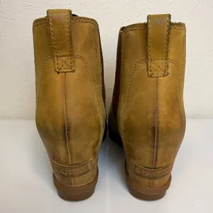 Sorel Joan of Arctic Wedge Ankle Boots Camel Size 7 thumbnail 5