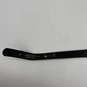 Vintage Avignon Womens M Belt Black Leather Silver & Gold Beading Boho Western thumbnail 8