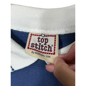 Top Stitch By Morning Sun Embroidered Snowman Crewneck Collared Sweatshirt XL thumbnail 4