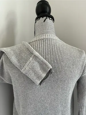 Lululemon grey cotton yarn vestigan oversized fit thumbnail 5