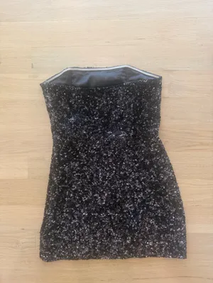 Retrofête Heather Sequin Dress in Brown thumbnail 3