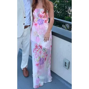 FOR LOVE & LEMONS Lisa Maxi Dress in Pink Size Large thumbnail 6