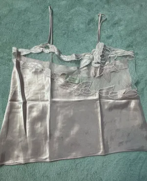 Vintage Victoria's Secret Does 20s Pink Floral Poly Satin Crop Cami Top thumbnail 1