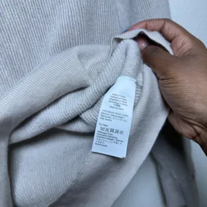 Madewell Womens 100% Merino Wool Sweater S Beige Ribbed Polo‎ Preppy Academia thumbnail 7