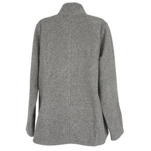 Athleta Stroll Fleece Full Zip‎ Jacket Heathered Grey XL Mock Neck Activewear thumbnail 5