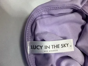 Lucy in the Sky- Rhinestone Strap Maxi Dress in Lilac -Size S- NEW Without Tags. thumbnail 10