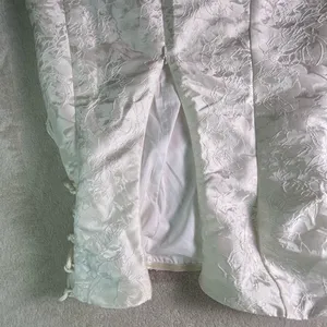 Peppermayo White Floral Jacquard Strapless Mini Dress thumbnail 4