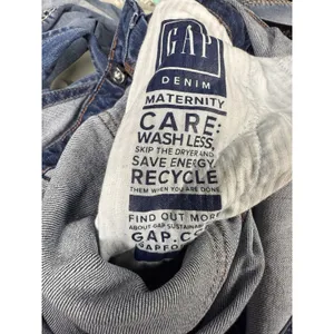 Gap Maternity Stretch Denim Jean Bib Overalls‎ Size S Pockets 27 inch Inseam thumbnail 7