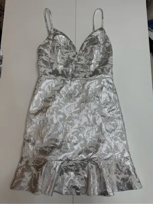 Lulu's Women’s Metallic Coctail Dress Size S thumbnail 8
