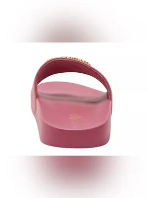Katy Perry Pool Slide Shell sandals in dark pink, Pink Size 7 thumbnail 3