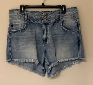 KanCan Light Blue Jean Shorts thumbnail 1