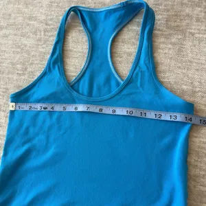 Lululemon Cool Racerback Tank Everlux‎ Turquoise Size 2/4 Workout Yoga Workout thumbnail 7