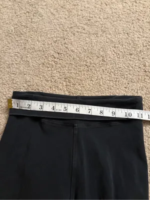 Hard tail y2k 2000s 90s fold over black workout pants leggings size xs thumbnail 12