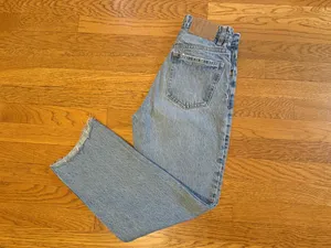 Zara Light Blue High-rise Jeans size 2 thumbnail 6