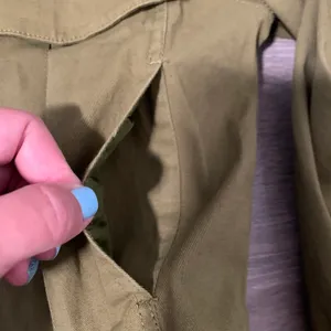 NWT Olive Green Crop Jacket thumbnail 5