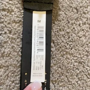Women’s Black Belt with Silver Metal Detail Size M NWOT thumbnail 4